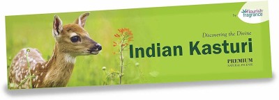 Flourish Fragrance Indian Kasturi Premium Incense Sticks,6 Packs x 50 Gm,Pack of 1 Box Patcholi, Vetiver & White Musk(6, Set of 1)