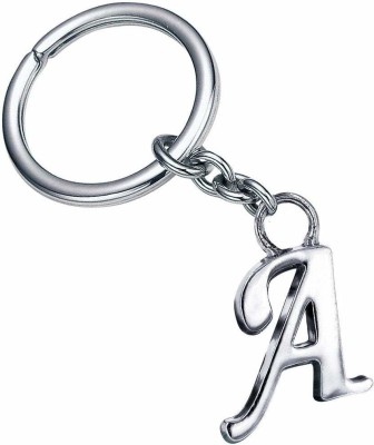 gtrp Alphabet Letter A Metal Key Chain Silver Key Chain