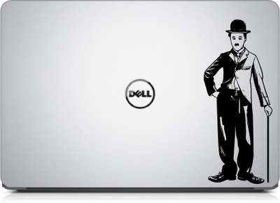 PEACOCKRIDE Charlie Chaplin High-Quality adhesive matte finish vinyl Laptop Skin Compatible for 15.1 inch(Theme: Famous Personalities)