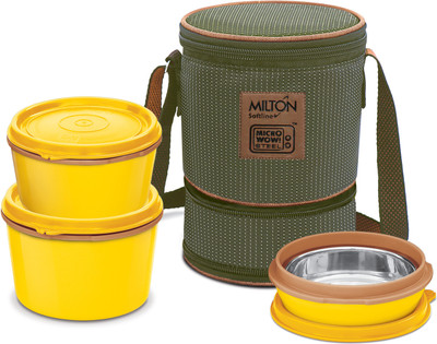 MILTON Flexi 2+1 3 Containers Lunch Box(950 ml, Thermoware)