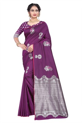 shiv textiles Woven Banarasi Art Silk Saree(Multicolor)