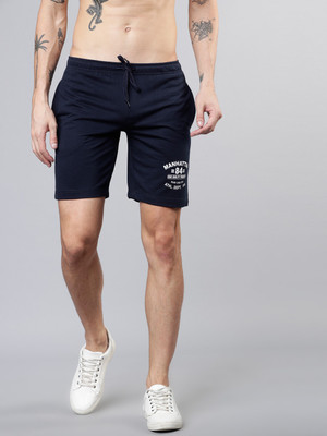 HIGHLANDER Solid Men Blue Sports Shorts