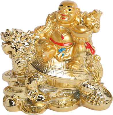 jagriti enterprise JE0069 Decorative Showpiece  -  7 cm(Polyresin, Gold)