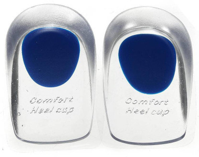 Classic deal Heel Support Pad Cup Gel Silicone Cushion Insoles Insole(Blue)