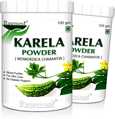Rawmest Natural Karela (Momordica Charantia / Bitter Gourd) Powder(2 x 100 g)