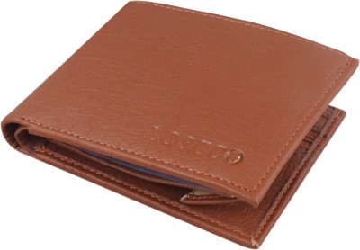 loscco Men Casual Brown Artificial Leather Wallet(12 Card Slots)