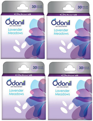 Odonil Lavender Car Freshener Blocks Air Freshener Meadows Lavender(4 x 50 g)