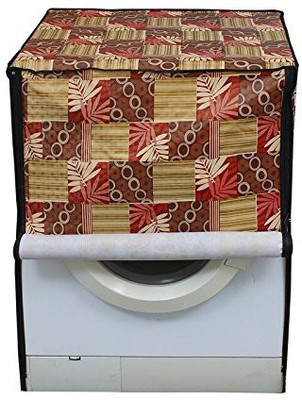 JM Homefurnishings Front Loading Washing Machine  Cover(Width: 71 cm, Red, Multi)