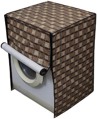 KingMatters Front Loading Washing Machine  Cover(Width: 69 cm, Brown, Multi)