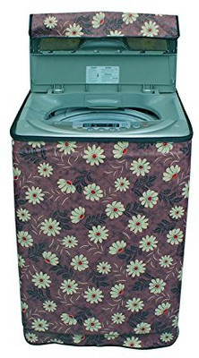 JM Homefurnishings Top Loading Washing Machine  Cover(Width: 55 cm, Red, White)