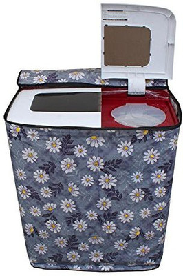 KingMatters Semi-Automatic Washing Machine  Cover(Width: 82 cm, Grey, White)