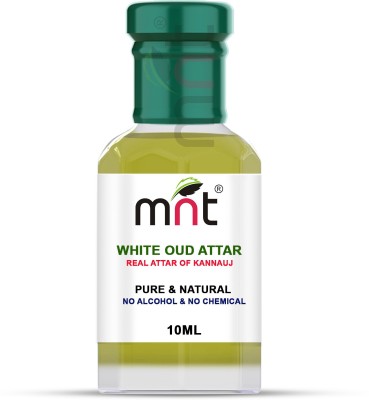 MNT White Oud Attar For Unisex, Long Lasting & Alcohol Free (10ml) - Pure Natural & Premium Quality Roll-on Floral Attar(Natural)