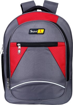 SKYLINE 20 Ltrs Laptop Casual Waterproof Backpack Fits Up to 15 Inch Laptops (Grey) (S-820-G) 20 L Laptop Backpack(Grey, Red)