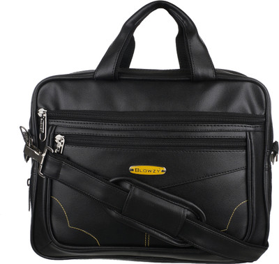 Blowzy Bags 14 inch Expandable Laptop Messenger Bag(Black)