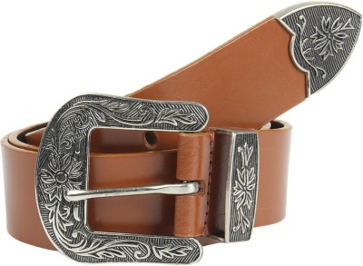 Aditi Wasan Men Casual, Formal Tan Genuine Leather Belt