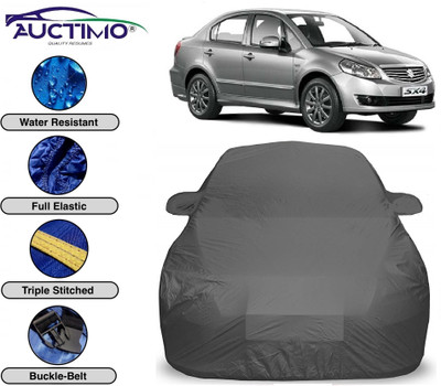 AUCTIMO Car Cover For Maruti Suzuki SX4 (With Mirror Pockets)(Grey)