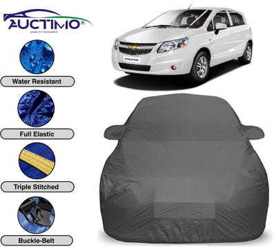 AUCTIMO Car Cover For Chevrolet Sail UVA (With Mirror Pockets)(Grey)