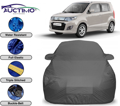 AUCTIMO Car Cover For Maruti Suzuki WagonR Stingray (With Mirror Pockets)(Grey)