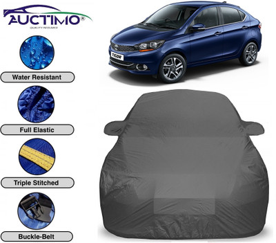 AUCTIMO Car Cover For Tata Tigor (With Mirror Pockets)(Grey)