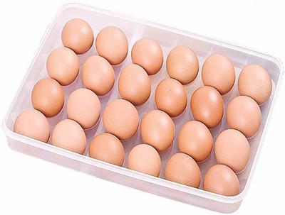 AMR ENTERPRISE Plastic Egg Container  - 150 ml(White)