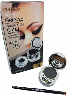maliao Studio Touch Gel Kajal Eyeliner Cake 7 g(Black)