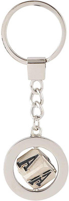 gtrp Rotating Type A Letter/Alphabet Metallic Key Chain Key Chain