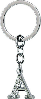 gtrp 'A' Alphabet Letter Logo Metal Key chain Key Chain