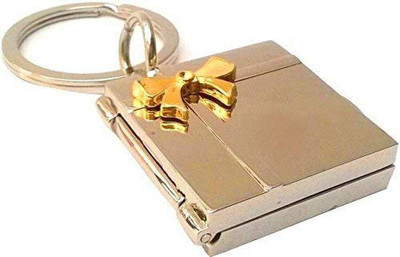 gtrp Book-Shape Double Photo Frame Key Chain, Material - Metal Key Chain