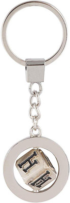 gtrp Rotating Type H Letter/Alphabet Metallic Key Chain Key Chain