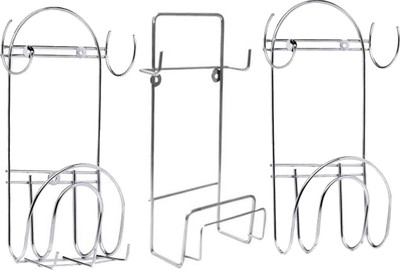 OC9 Chakla/Belan Kitchen Rack Steel Round, Rectangle & Hook Chakla Belan Stand