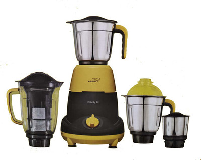 Compare V Guard Velocity Dx 750 W Mixer Grinder Black Yellow Steel 4 Jars Price In India Comparenow