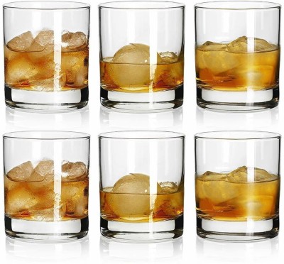 TAGROCK Rock Style Old Fashioned Whiskey Glasses for Camping/Party,Set of 6 (300Ml) Crystal Frosty Freezer Beer Mug(300 ml, Pack of 6)