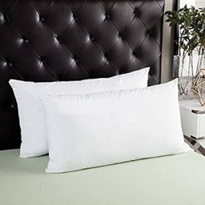 Swikon star Microfibre Solid Sleeping Pillow Pack of 2(White)