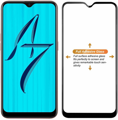 ELEF Edge To Edge Tempered Glass for Oppo A7 11D Gorilla Tempered Glass Full Screen Covrage with 9H Hardness(Pack of 1)