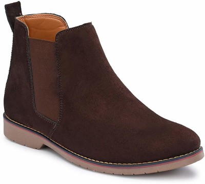 trendy street Premium Look PartyWear boots for Men | Latest Chelse Boots for Men Boots For Men Boots For Men(Brown)