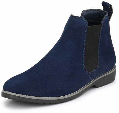 trendy street Premium Look PartyWear boots for Men | Latest Chelse Boots for Men Boots For Men Boots For Men(Blue)