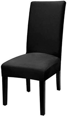 HOUSE OF QUIRK Polyester Plain 1 Seater Chair Cover(Black Pack of 1)