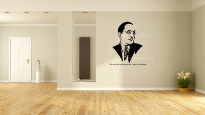 PEACOCKRIDE 60 cm Dr. Bhimrao Ambedkar Self Adhesive Sticker(Pack of 1)