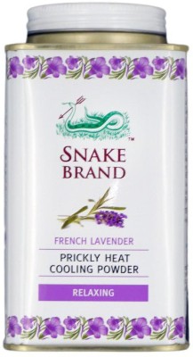 Snake Brand Prickly Heat Cooling Powder French Lavender -Relaxing(140 g)