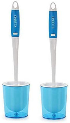 cello kleeno premium toilet brush with holder white with Holder(White, Blue)