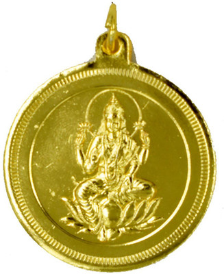 faynci Shree Yantra with Mata Laxmi Golden Plated 38 mm Quality Raksha Kavach Yantra Plated Yantra(Pack of 1)