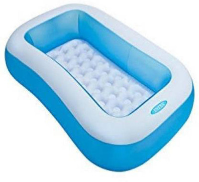 OBLETTER Inflatable Rectangular Baby Bath Tub _ Swimming Pool(Multicolor)