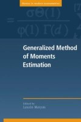 Generalized Method of Moments Estimation(English, Paperback, unknown)