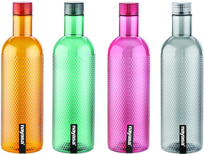 NAYASA 1000 ml PET Bottle(Pack of 4, Multicolor)