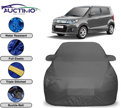 AUCTIMO Car Cover For Maruti Suzuki WagonR Stingray (With Mirror Pockets)(Grey)
