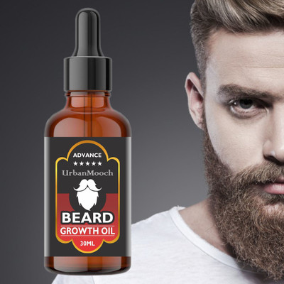 UrbanMooch Advanced Beard Growth Oil for Strong and healthy beard growth & Patchy- Hair Oil(30 ml)