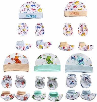 GOURAVSUMANA Baby Boys & Baby Girls Casual Cap Mitten(Multicolour)