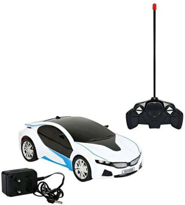 AS TRADERS Bmw I8 Electric Chargeable 3D Remote Control Lightning Famous Car(Multicolor)