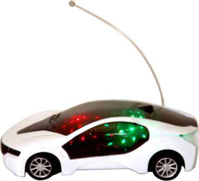 SNM97 Control Fast Modern Car with 3D Light | Go Forward, Backward, Stop(White)