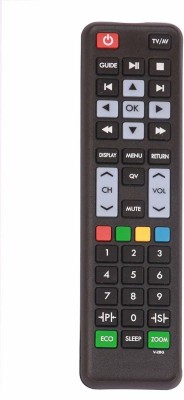 Ehop Compatible Remote for LED LCD (V2BG, Black) Videocon Remote Controller(Black)